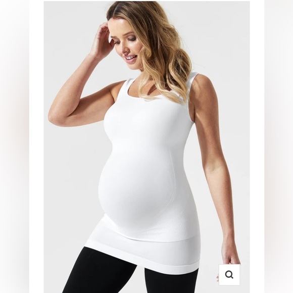 BLANQI EVERYDAY Maternity Belly Support Tank Top, White Size Large - Picture 1 of 7